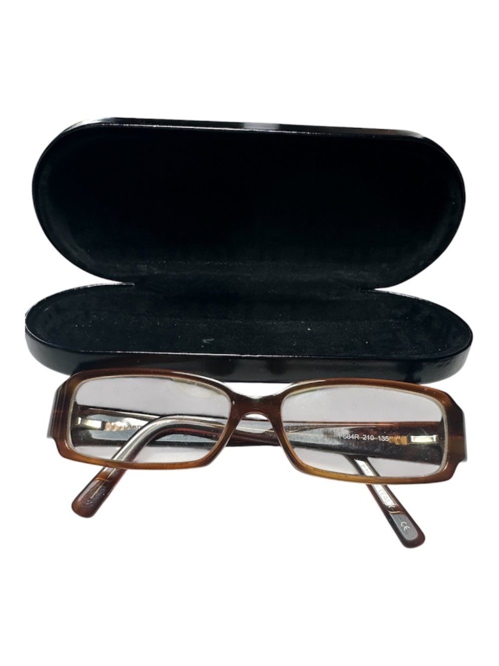 Fendi Limited Edition F684R Brown Eyeglass Frames Lace Detail Made in Italy